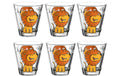 Leonardo, Kindertasse Bambini Löwe, 215 ml, 6er Set, D: 9cm, H: 9cm Vol: 215ml