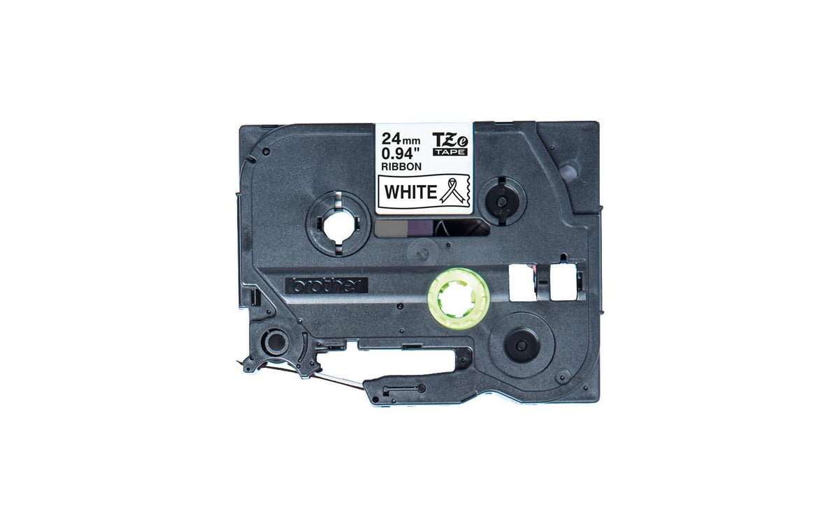 Brother P-touch Schriftband TZE-R251 Stoffband, schwarzauf weiss, 24mm, 4m