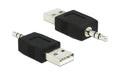 Delock Adapter USB-A zu 3.5mm 3P Klinke kompatibel zu iPod Shuffle,mit Ladefunktion