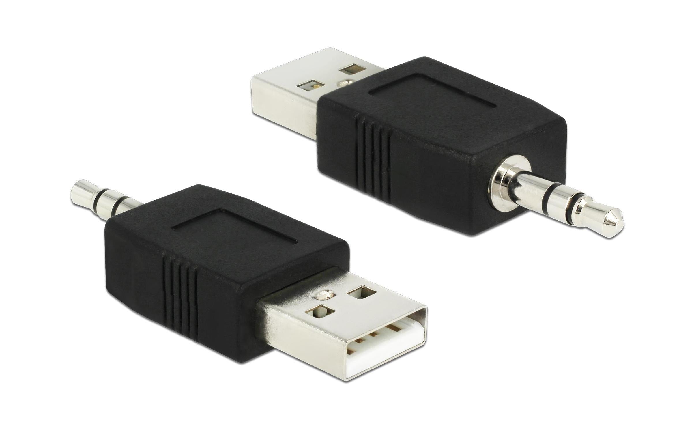 Delock Adapter USB-A zu 3.5mm 3P Klinke kompatibel zu iPod Shuffle,mit Ladefunktion
