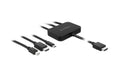Multiportdapter HDMI zu HDMI/USB-C/mini DP 4K bis 60Hz, mit Audio, 1.8m
