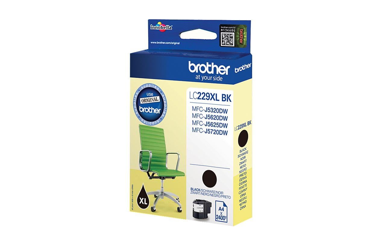 Tinte Brother LC-229XLBK, schwarz 2400 Seiten