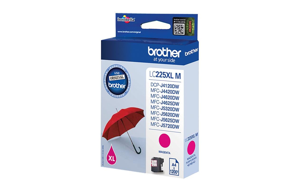 Tinte Brother LC-225XLM, magenta 1200 Seiten