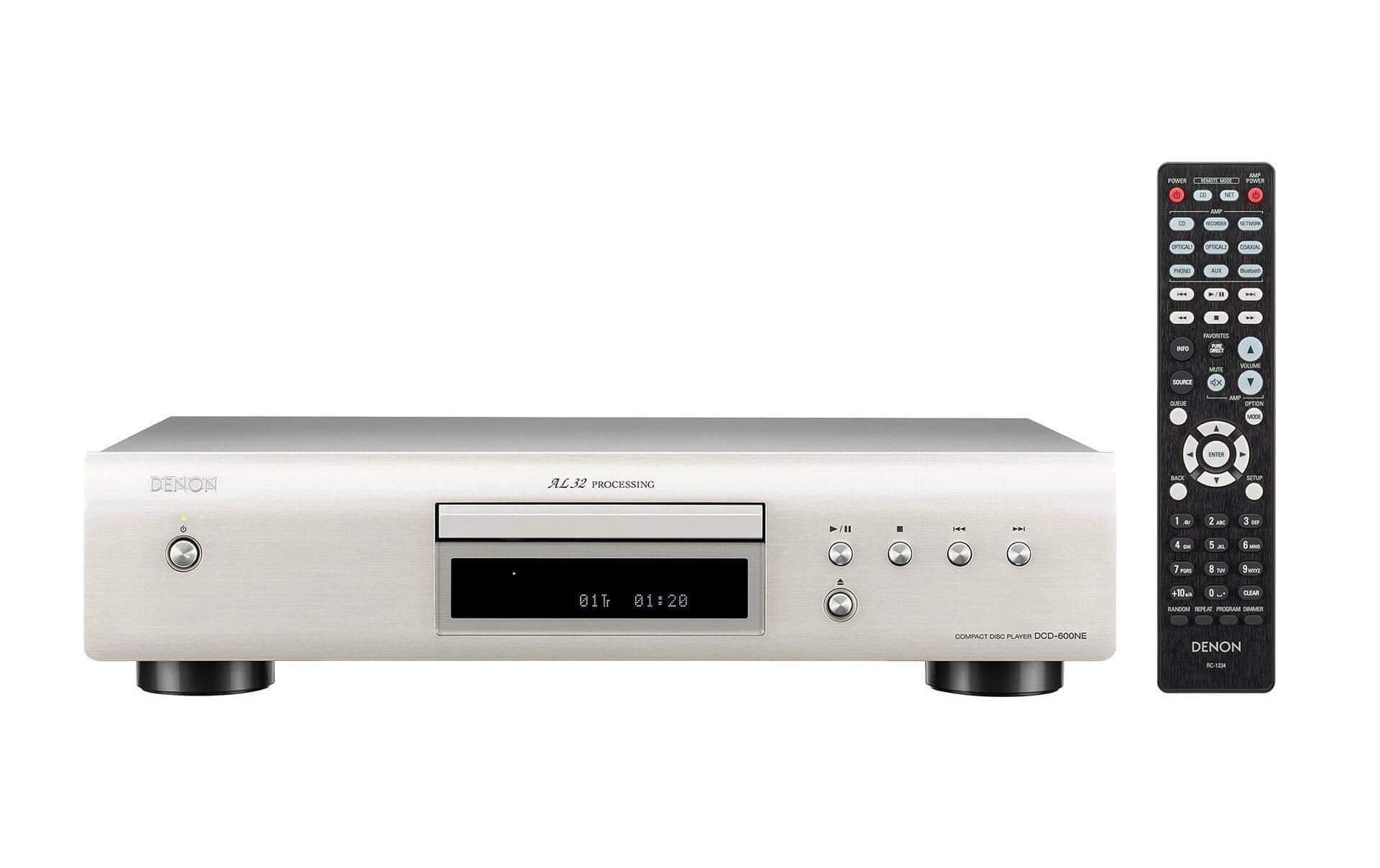 Denon DCD-600, CD-Player, silber DAC, Advanced AL32 Processing Plus