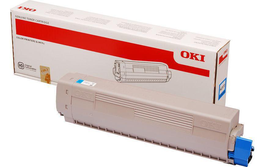 Toner Cyan zu OKI MC873 45862816, 10'000 A4 Seiten