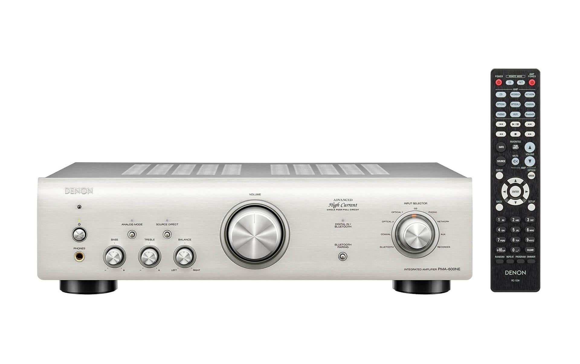 Denon PMA-600NE, Stereo-Verstärker 2 x 70 Watt, silber