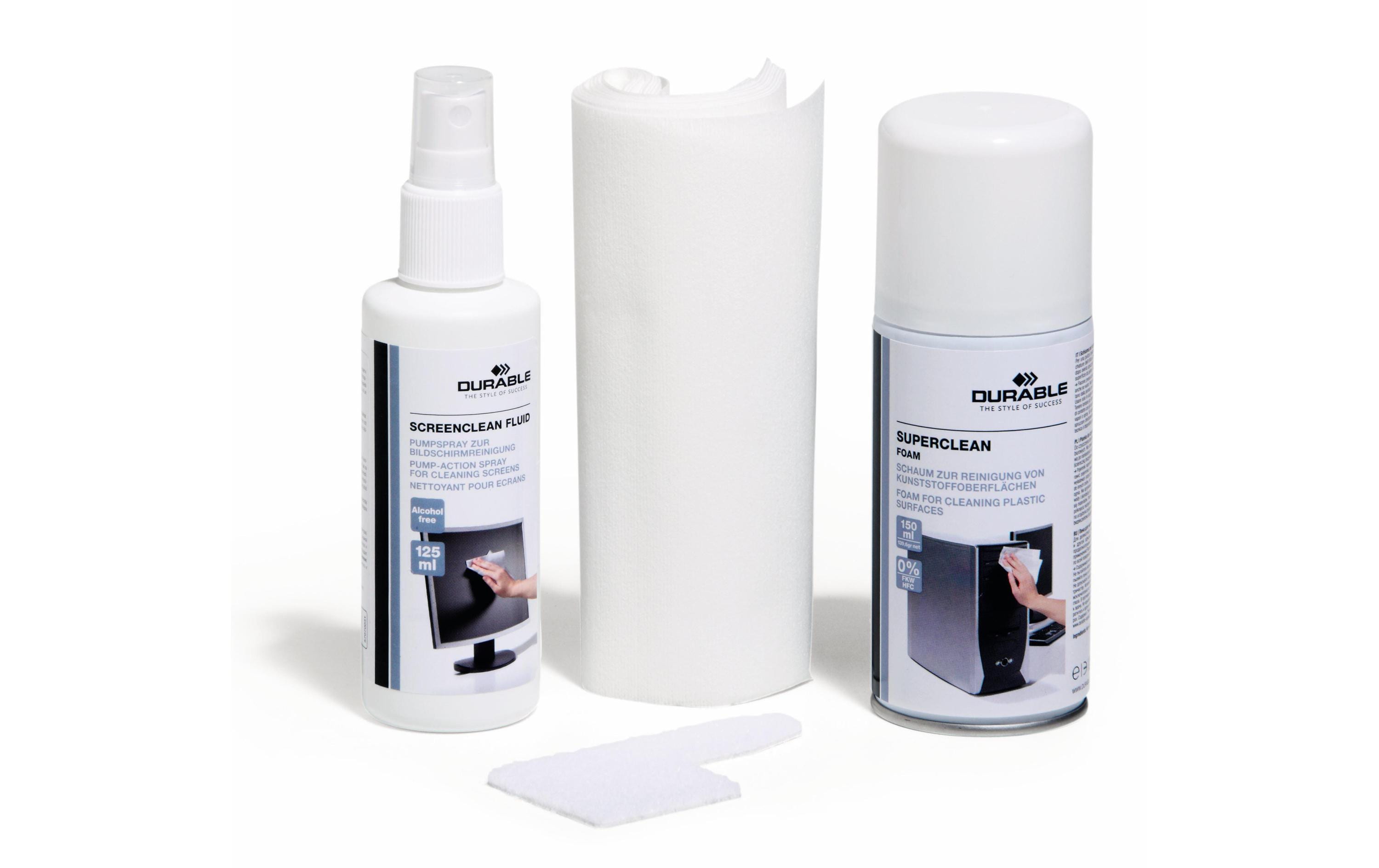 Durable PC Cleaning Kit Schaumreiniger, Spray, Vliestücher