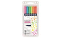 Tombow Kalligraphie-Stift 6er Set NEON