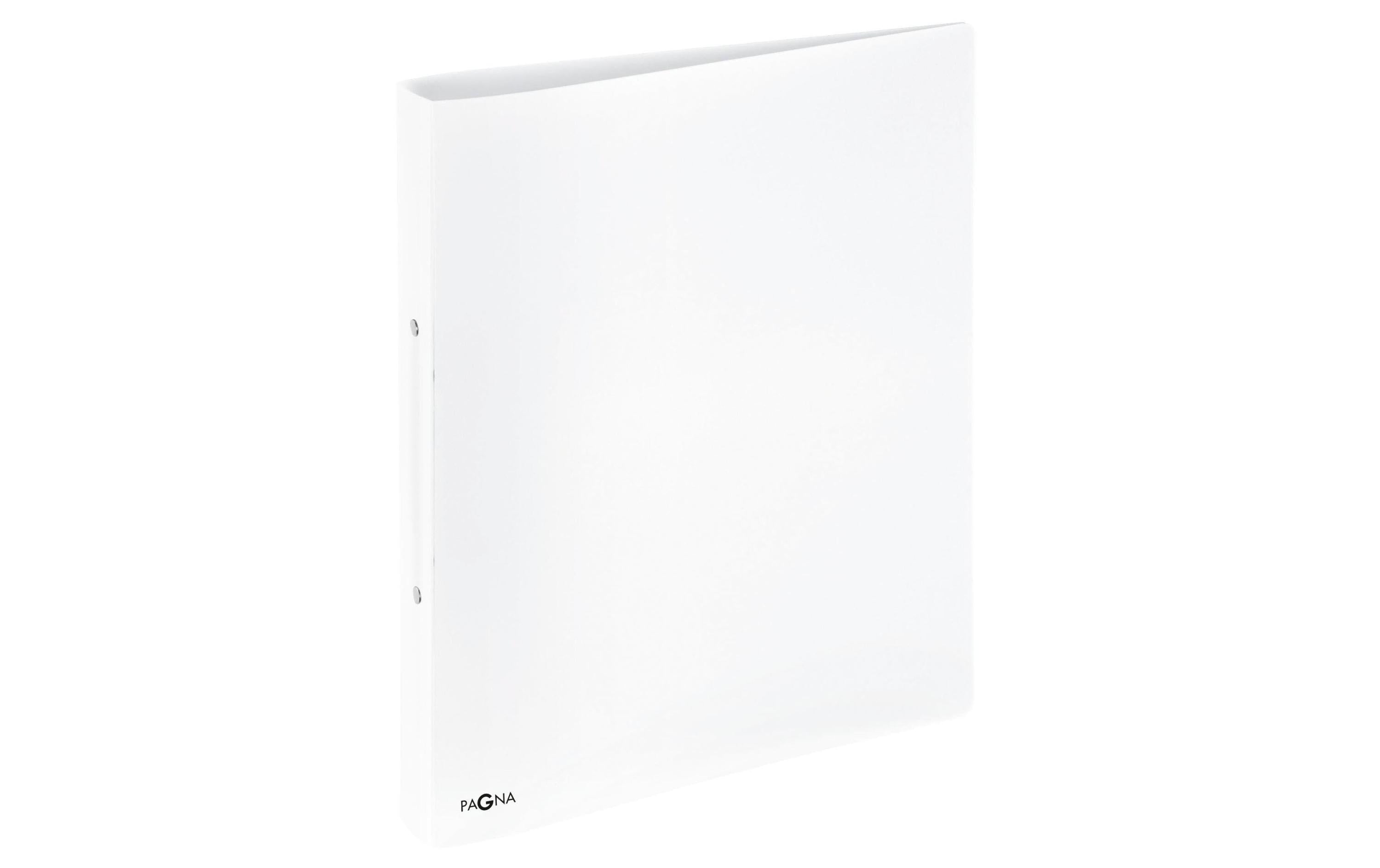 Pagna Ringbuch A4 Basic 2-Bügel-Mechanik+NH Ringdurchmesser 25mm, weiss