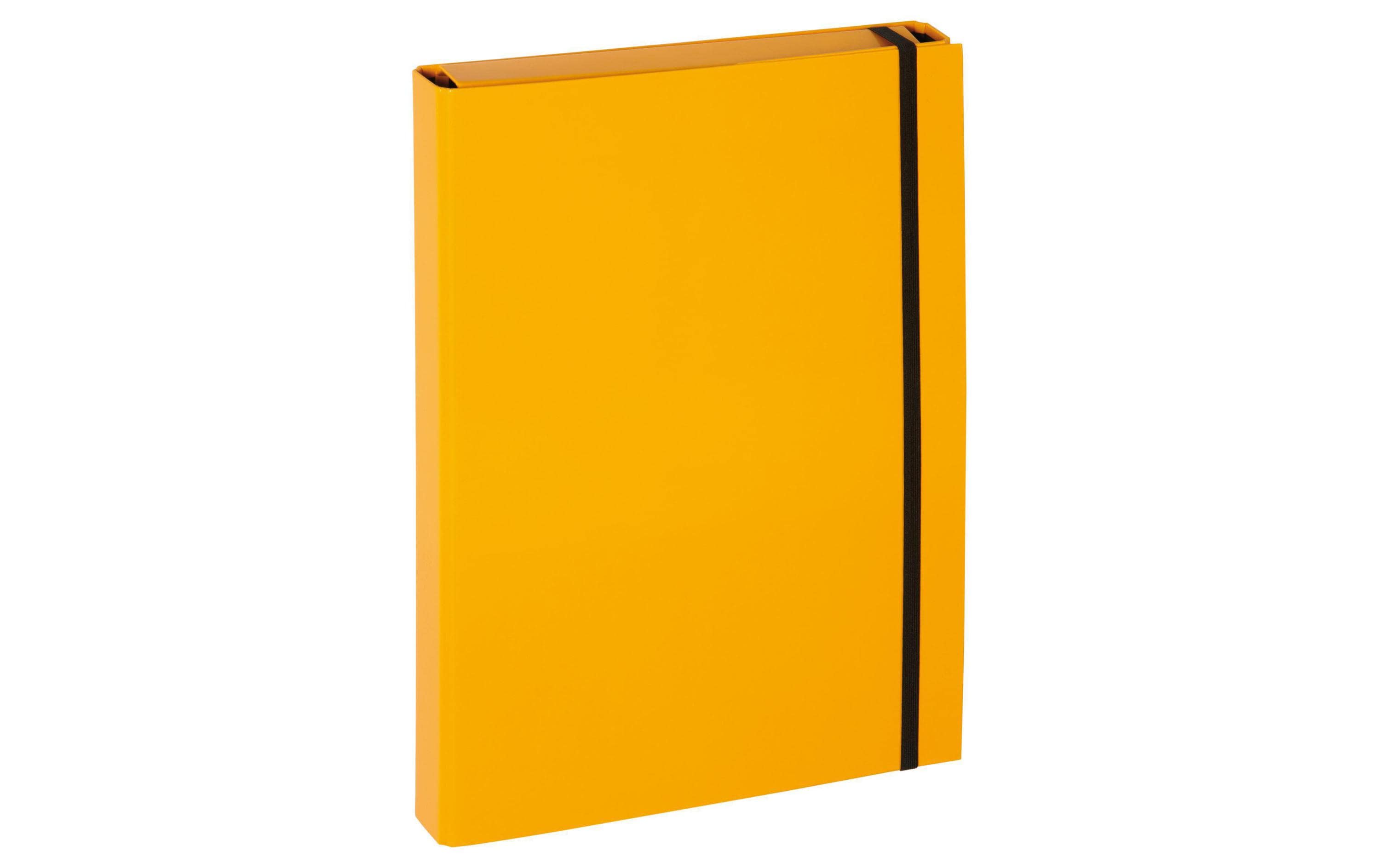 Pagna Gummibandbox A4 gelb