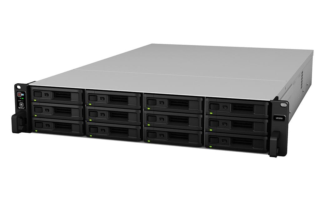 Synology UC3200, 12-bay Unified Controller Intel Xeon D-1521 4-Core, 8GB DDR4 ECC