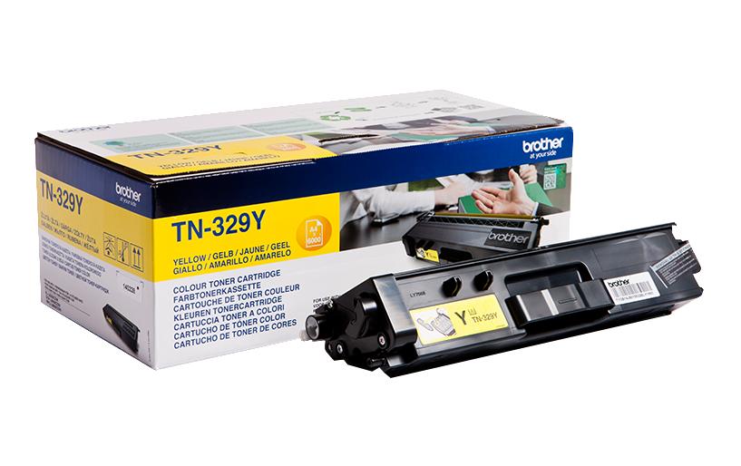 Toner zu Brother TN329Y, 6000 Seiten zu DCP-L8450/L8650/L8850/L8350