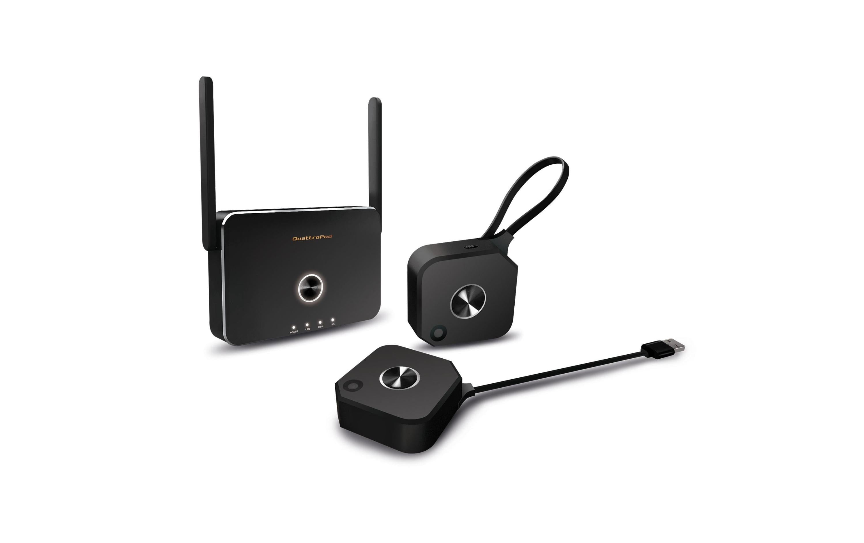 QuattroPod Mini Wireless Set, Plug&Play, 2K, 2x Transmitter