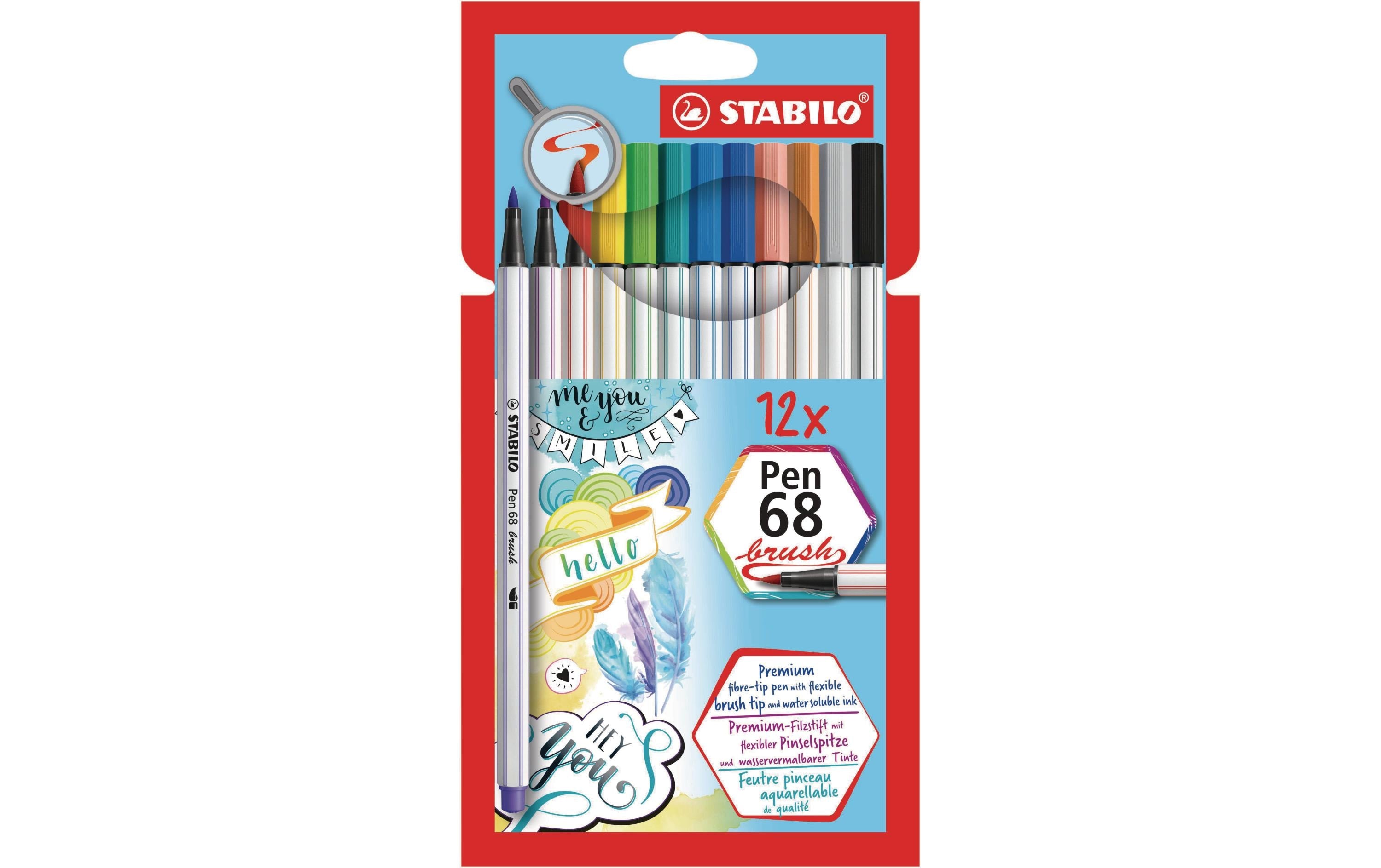 Stabilo Pen68 Brush 12er Set