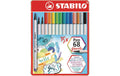 Stabilo Pen68 Brush Metalletui 15er Set