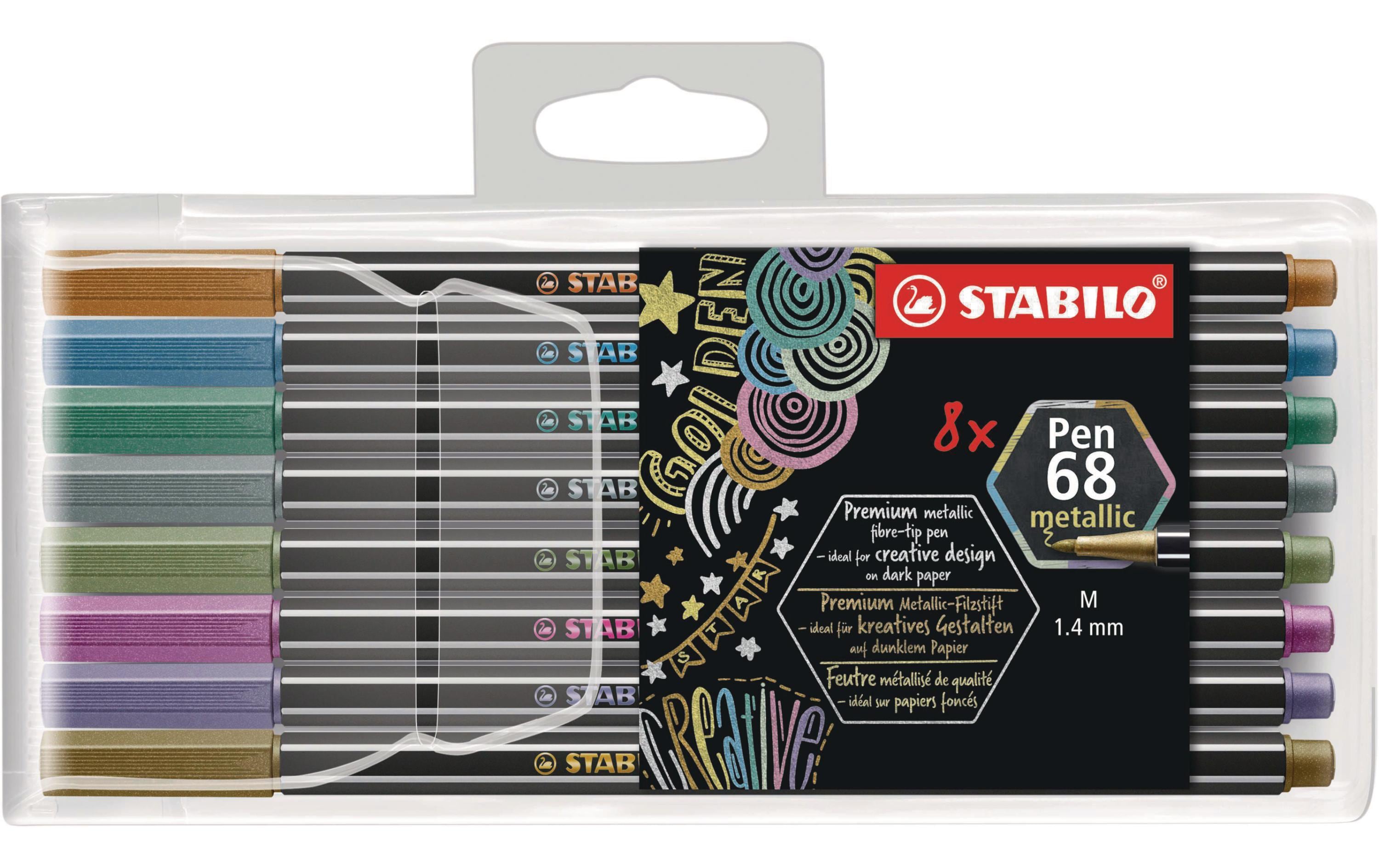 Stabilo Pen68 Metallic 8er Set Plastiketui
