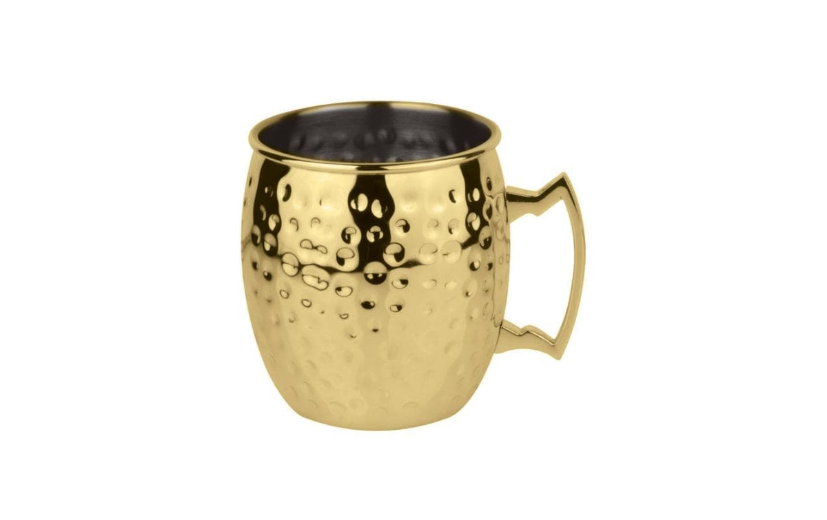 Paderno Cocktail Becher Moscow Mule gold V: 500ml, Edelstahl, HxD: 9.7x8.5cm