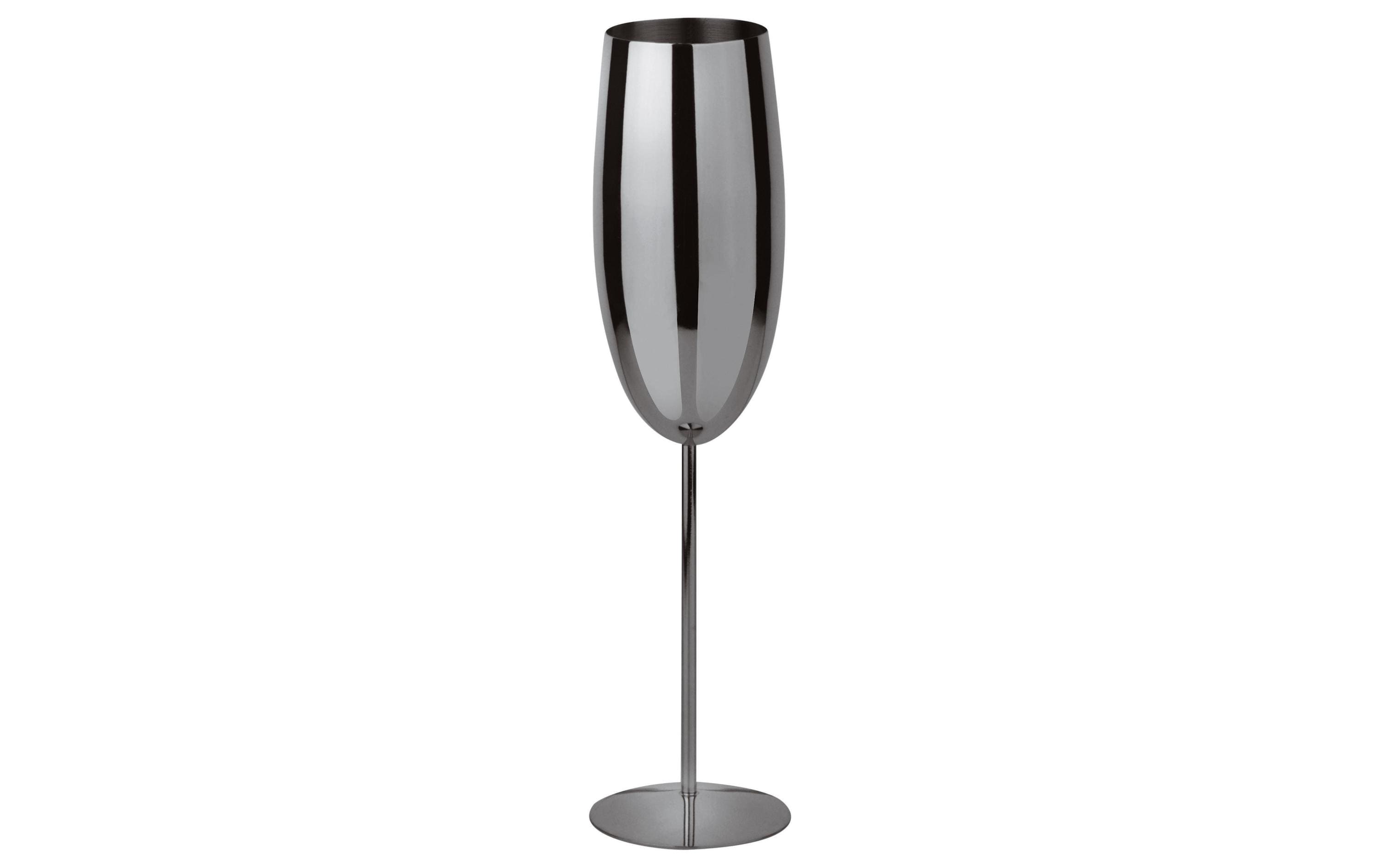 Paderno Sektglas 270ml Anthrazit 1 Stück, HxD: 25.5x5cm