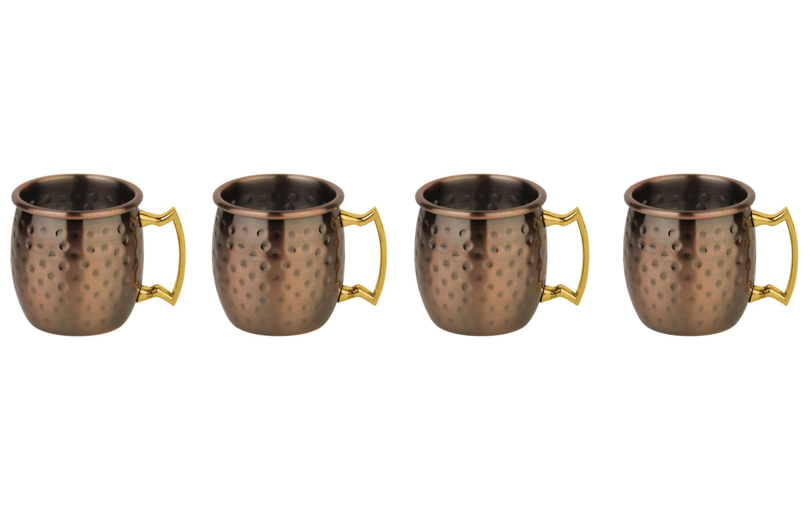 Paderno Shotbecher Moscow Mule Mini 4 Stück, V: 60ml, HxD:4.7x4.6cm