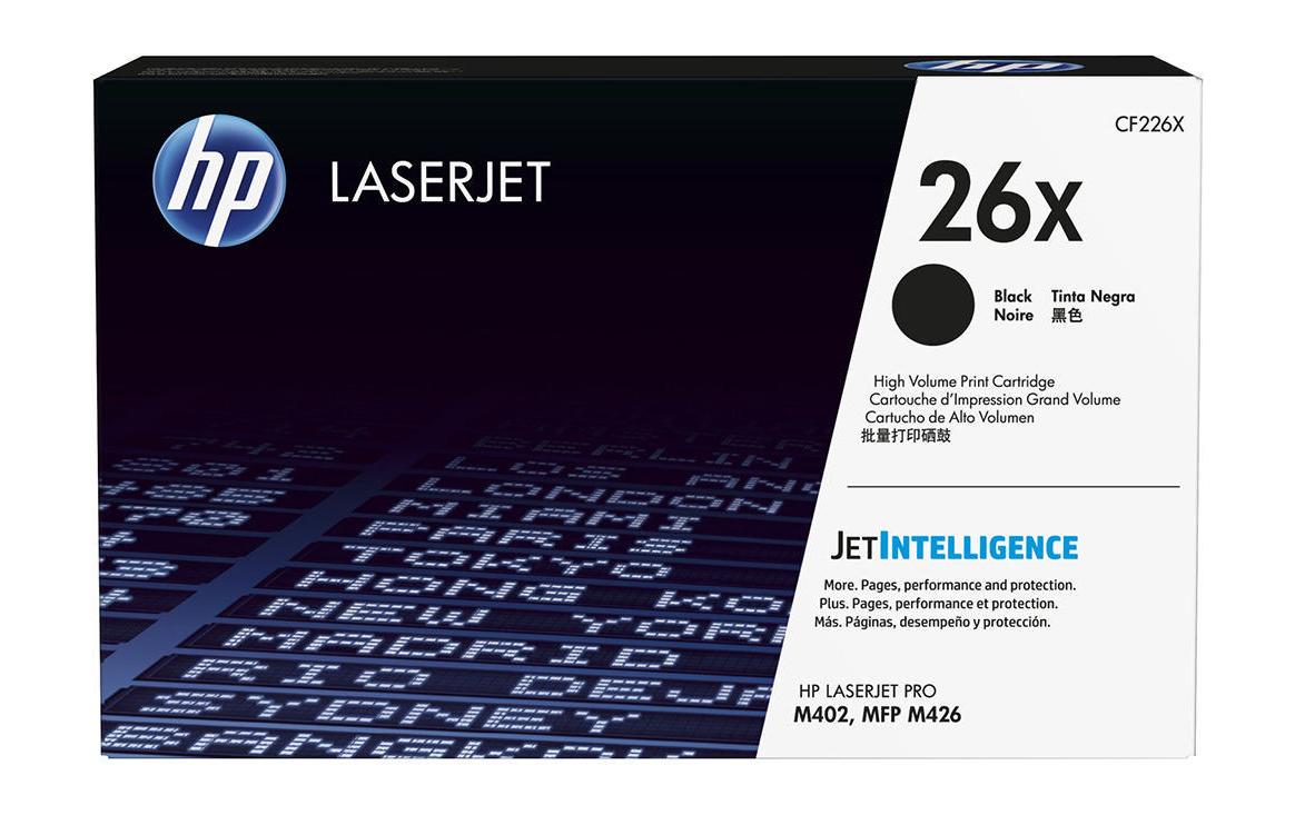 HP Toner 26X - Black (CF226X) Seitenkapazität ~ 9'000 Seiten