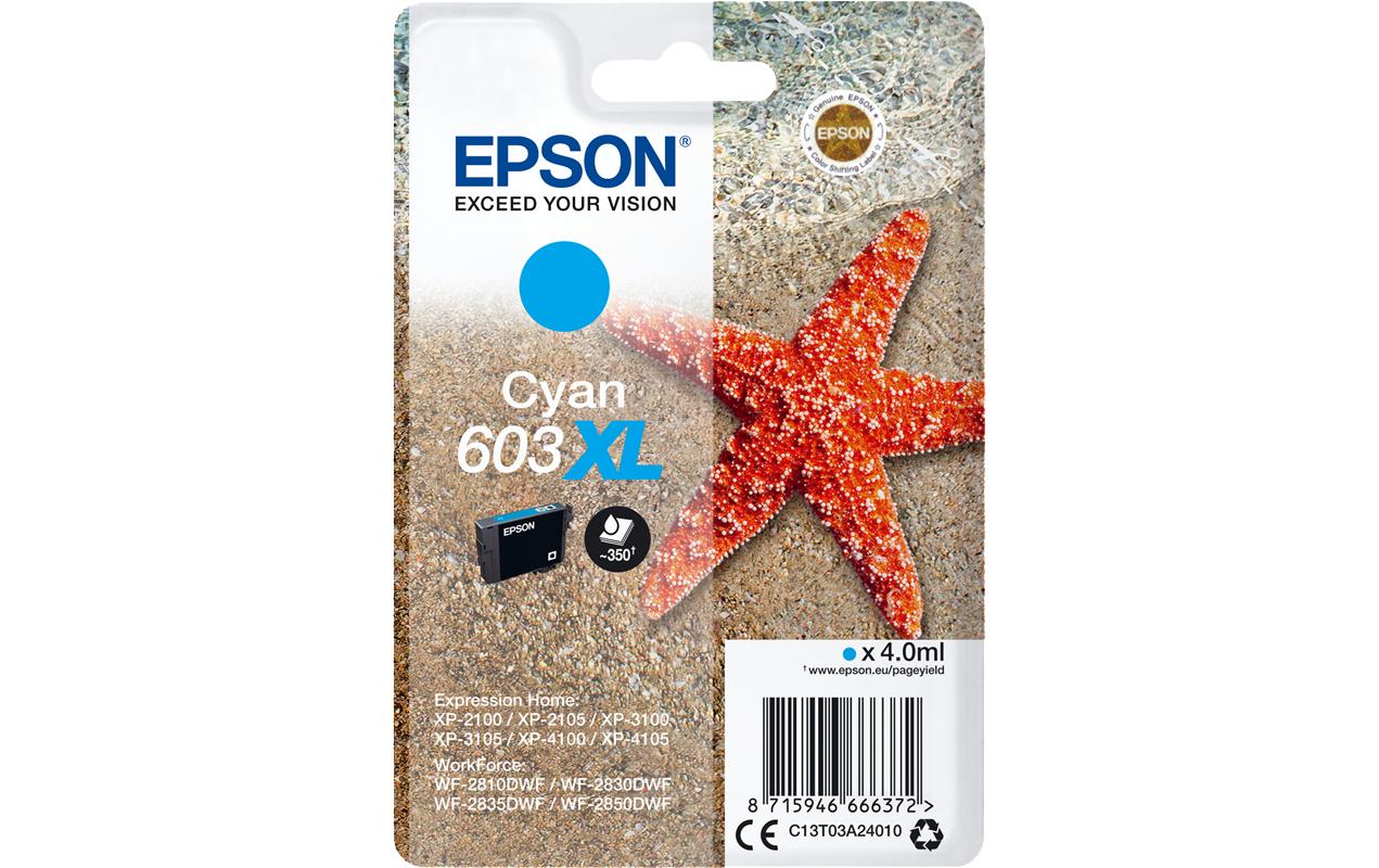 Tinte Epson C13T03A24010 Cyan XL, 350 S. Expression Home XP-2100,3100,4100, WF-2810