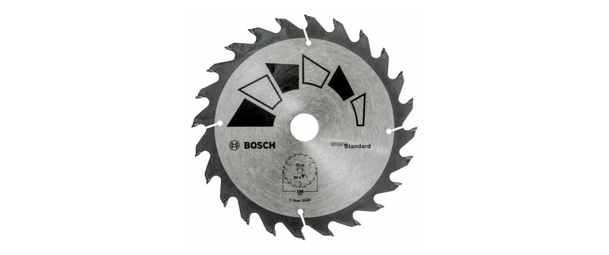 BOSCH Kreissägeblatt Standard 160mm, für Holz