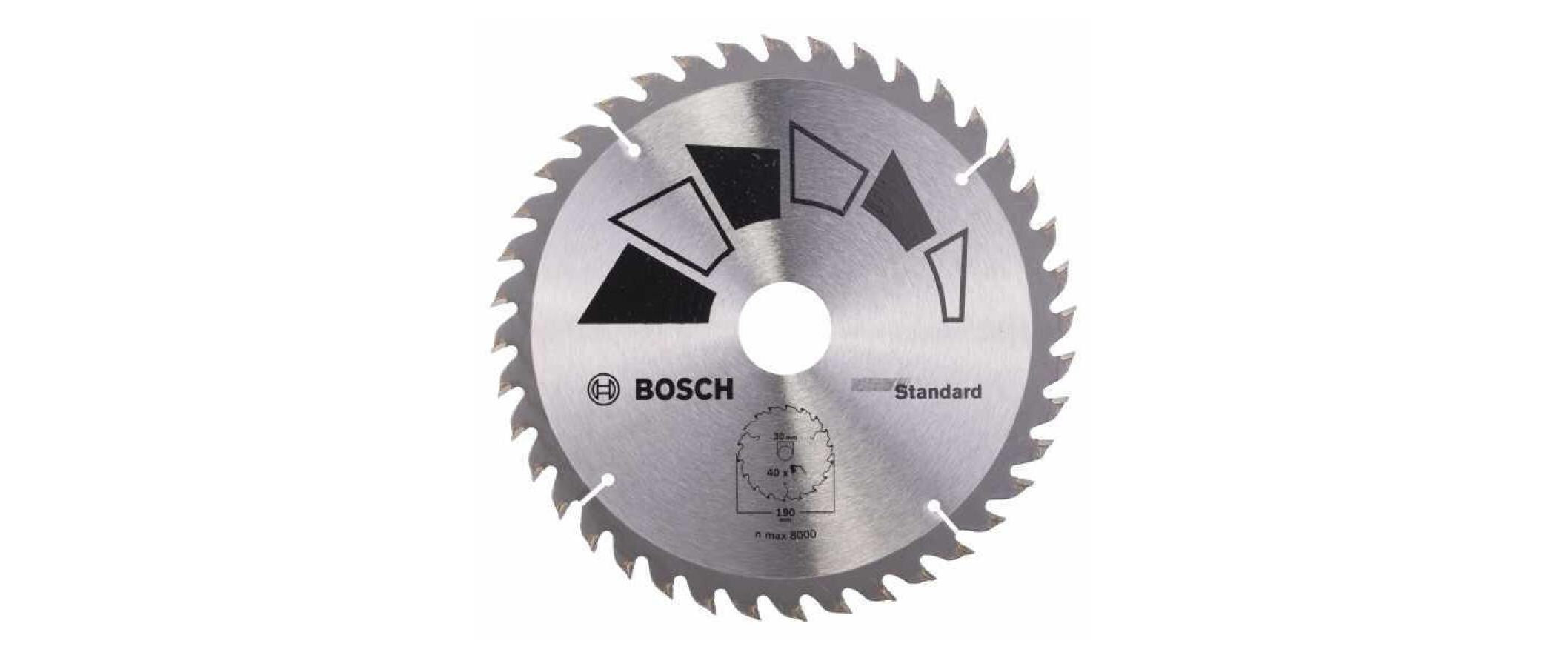 BOSCH Kreissägeblatt Standard 190mm, für Holz