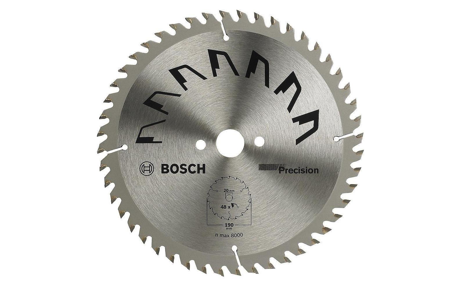 BOSCH Kreissägeblatt Precision 190mm, für Hartholz