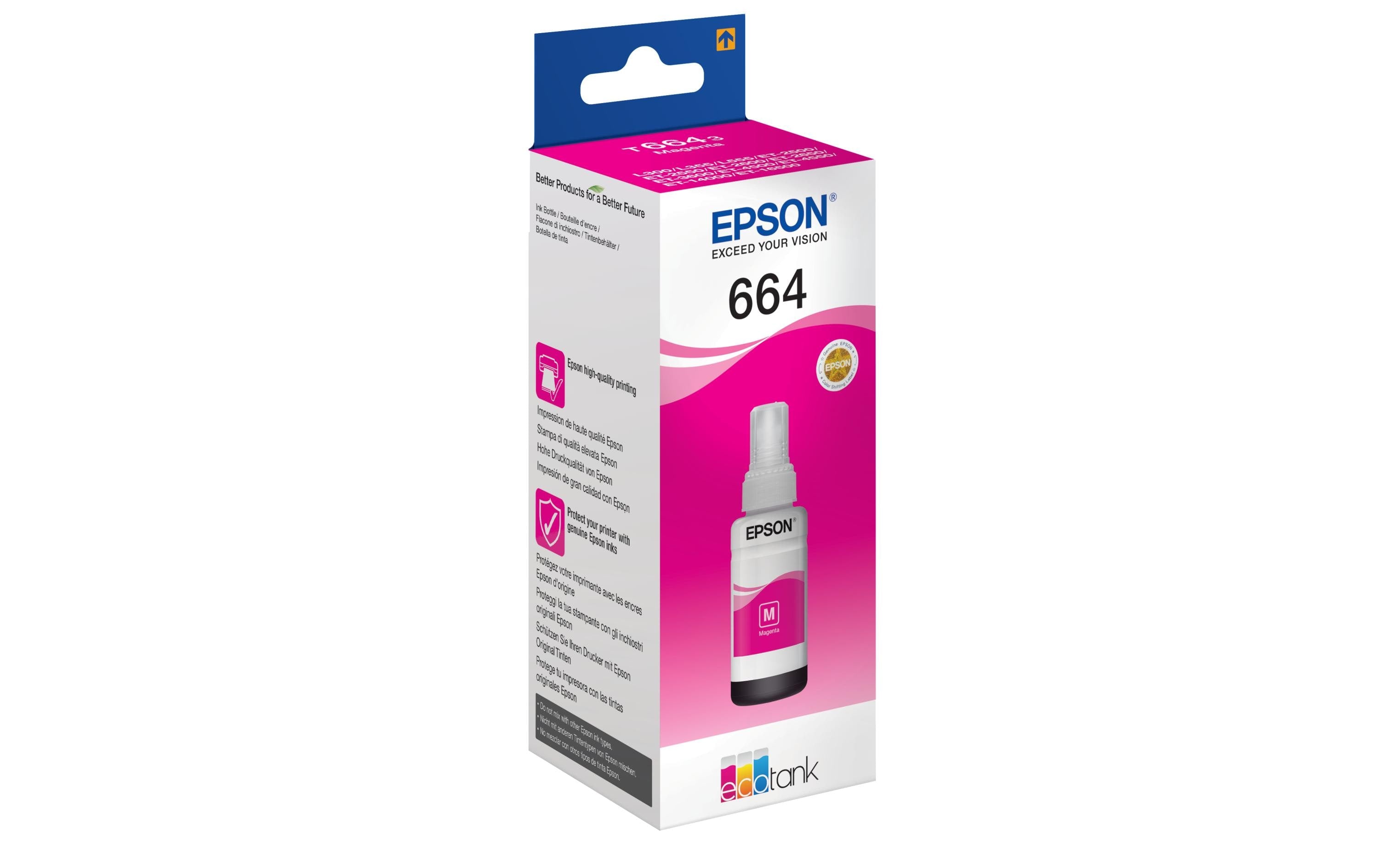 Tinte Epson C13T664340 magenta, 70ml zu Ecotank L355/L555