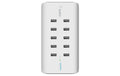 Belkin 10-Port USB Ladestation weiss 120W, 2.4A pro Port