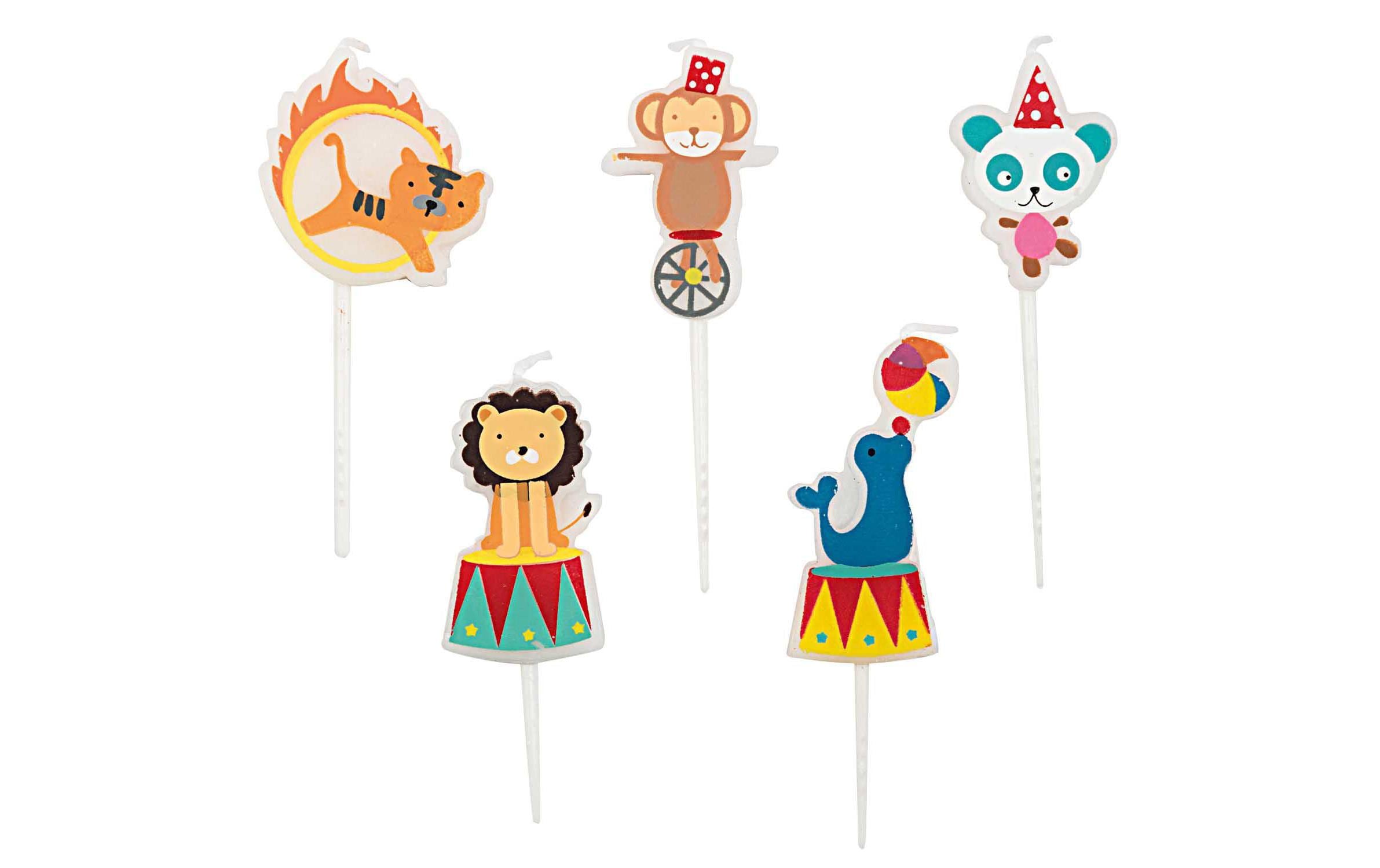 Rico Design Kerzen Set Zirkus 5 Stück