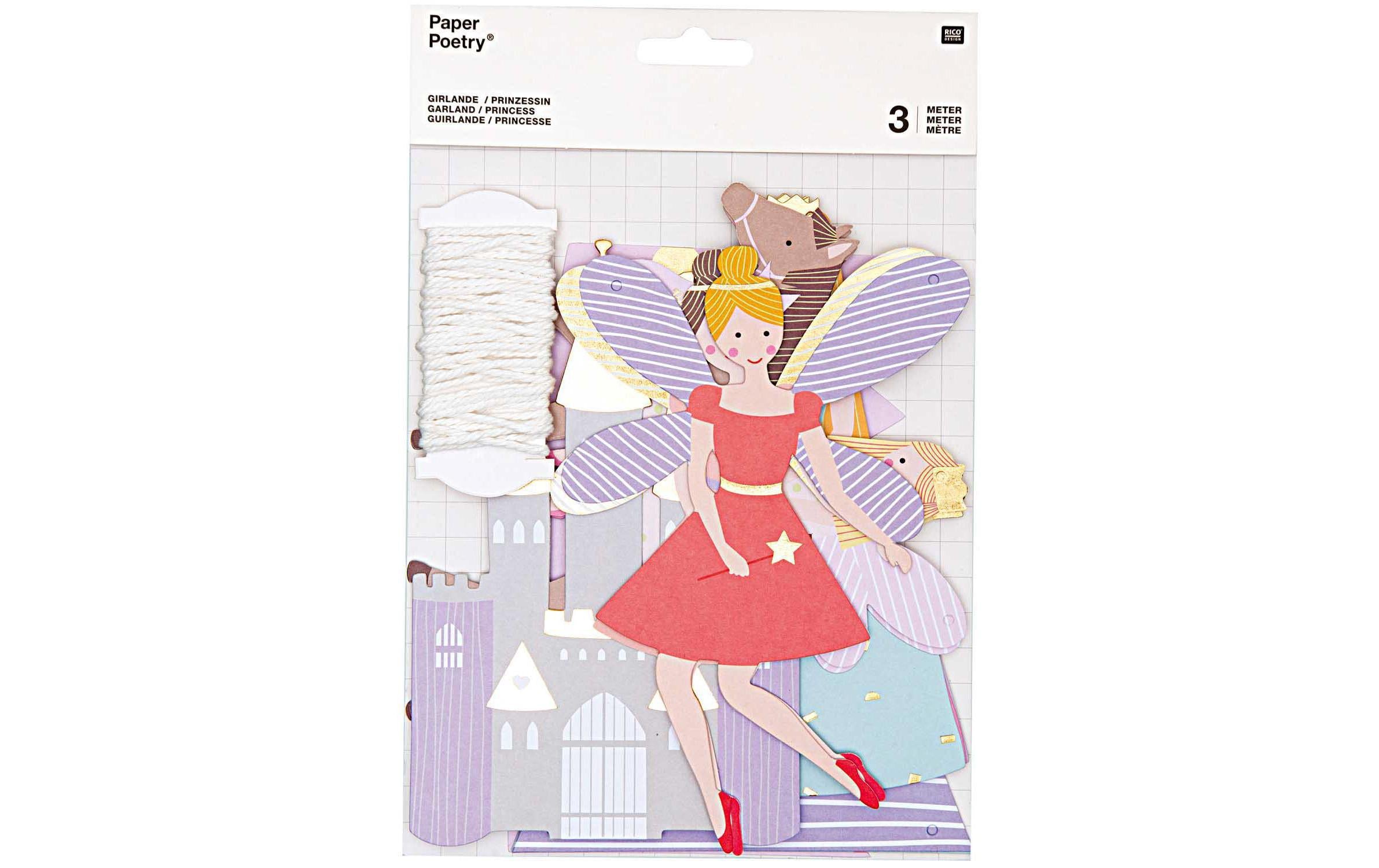Rico Design Girlande Prinzessin 3 m