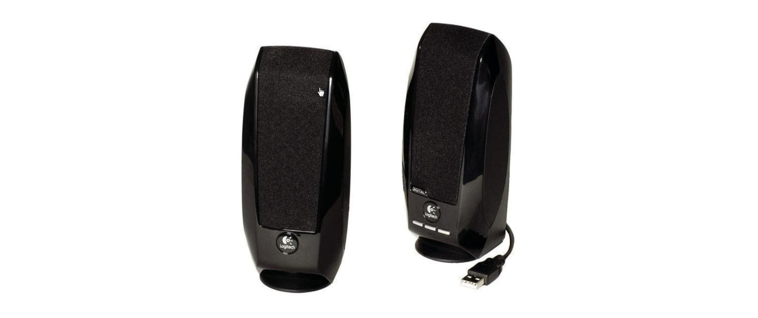 Logitech S150, 2.0 Speakersystem USB OEM sz 5W RMS