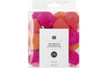 Rico Design Pompon Set Neon Mix 24 Stück, Durchmesser: 3 cm