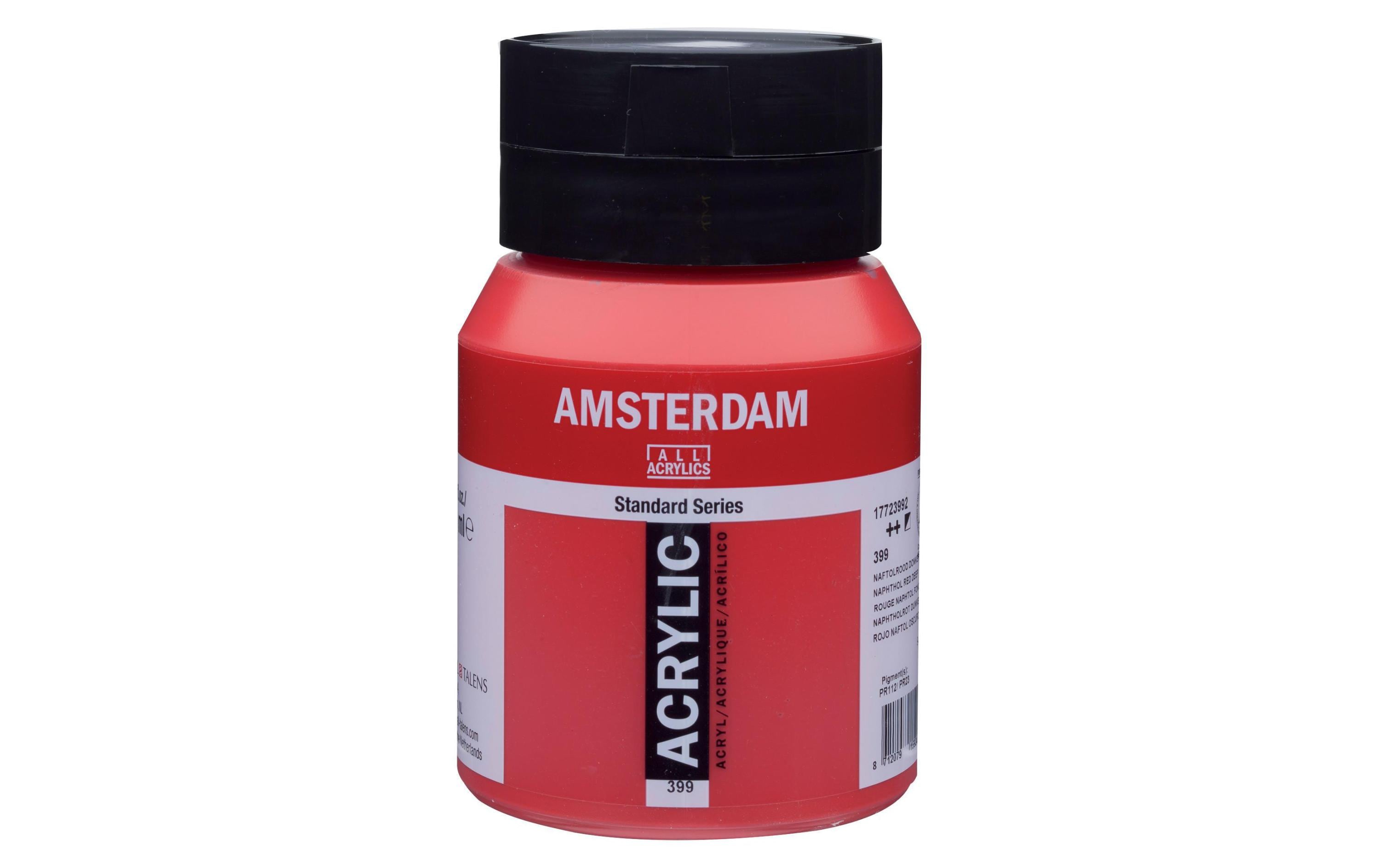 Amsterdam Acrylfarbe Standard 399 500 ml, Farbe: Naphtholrot D, Halbdeckend
