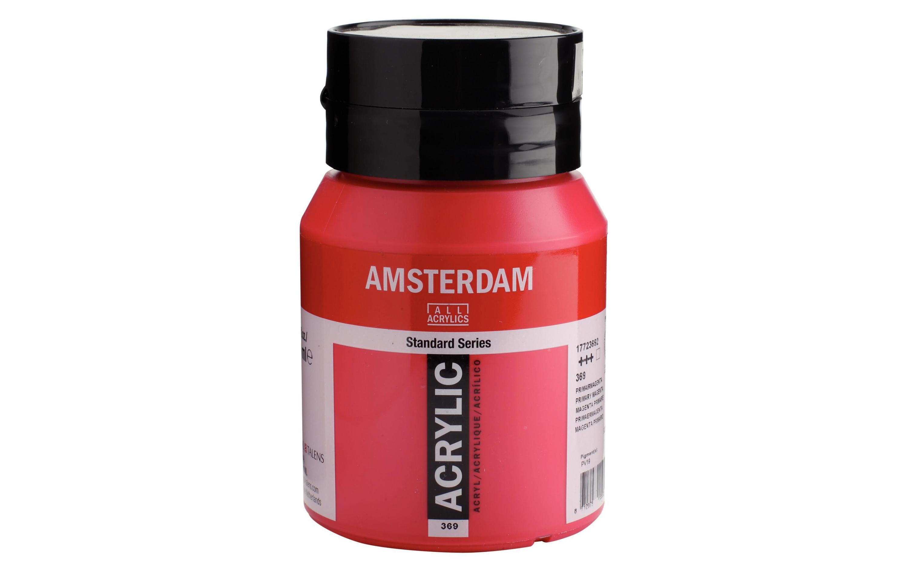 Amsterdam Acrylfarbe Standard 369 500 ml, Farbe: Primärmagenta, Transparent