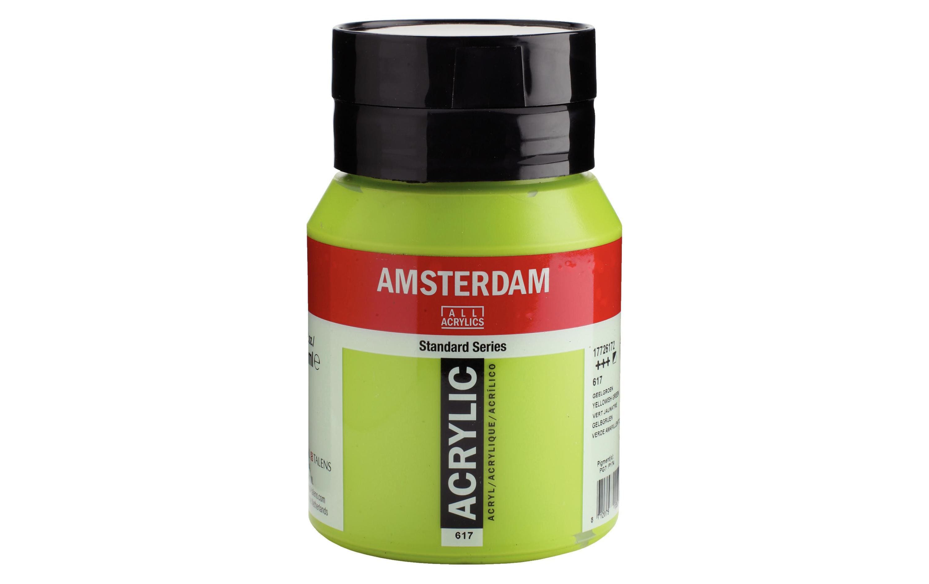 Amsterdam Acrylfarbe Standard 617 500 ml, Farbe: Gelbgrün, Halbdeckend