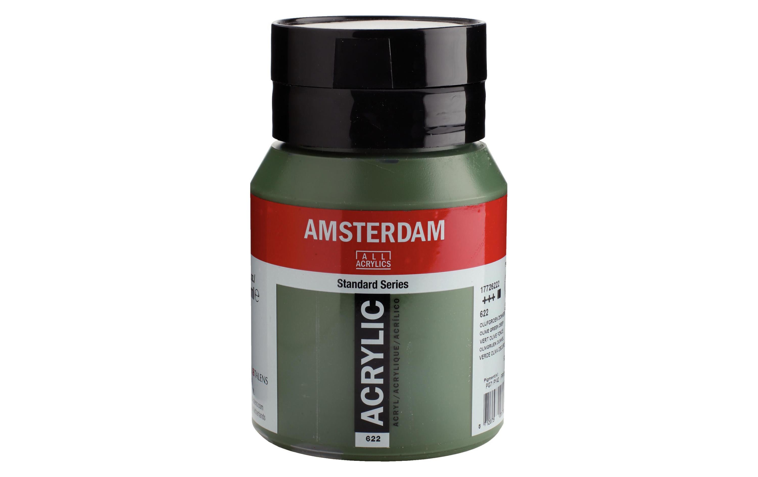 Amsterdam Acrylfarbe Standard 622 500 ml, Farbe: Olivgrün D, Deckend