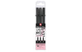 Sakura Brush Pen Set 3-teilig, schwarz