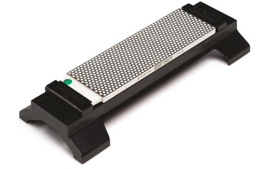DMT 8-in. DuoSharp Bench Stone Extra-Fine Fine Hardcoat Surfacewith Base, box