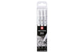 Sakura Gelschreiber 3er Set Weiss, Fein/Mittel/Dick