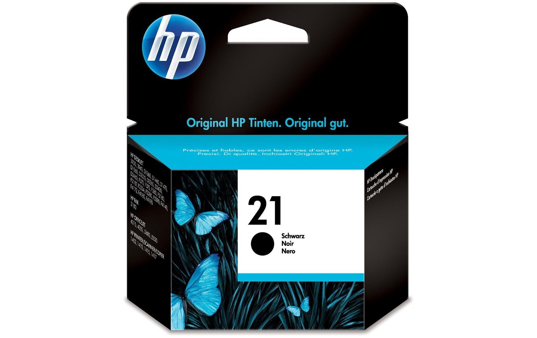 HP Tinte Nr. 21 - Black (C9351AE) 5ml, Seitenkapazität ~ 190 Seiten