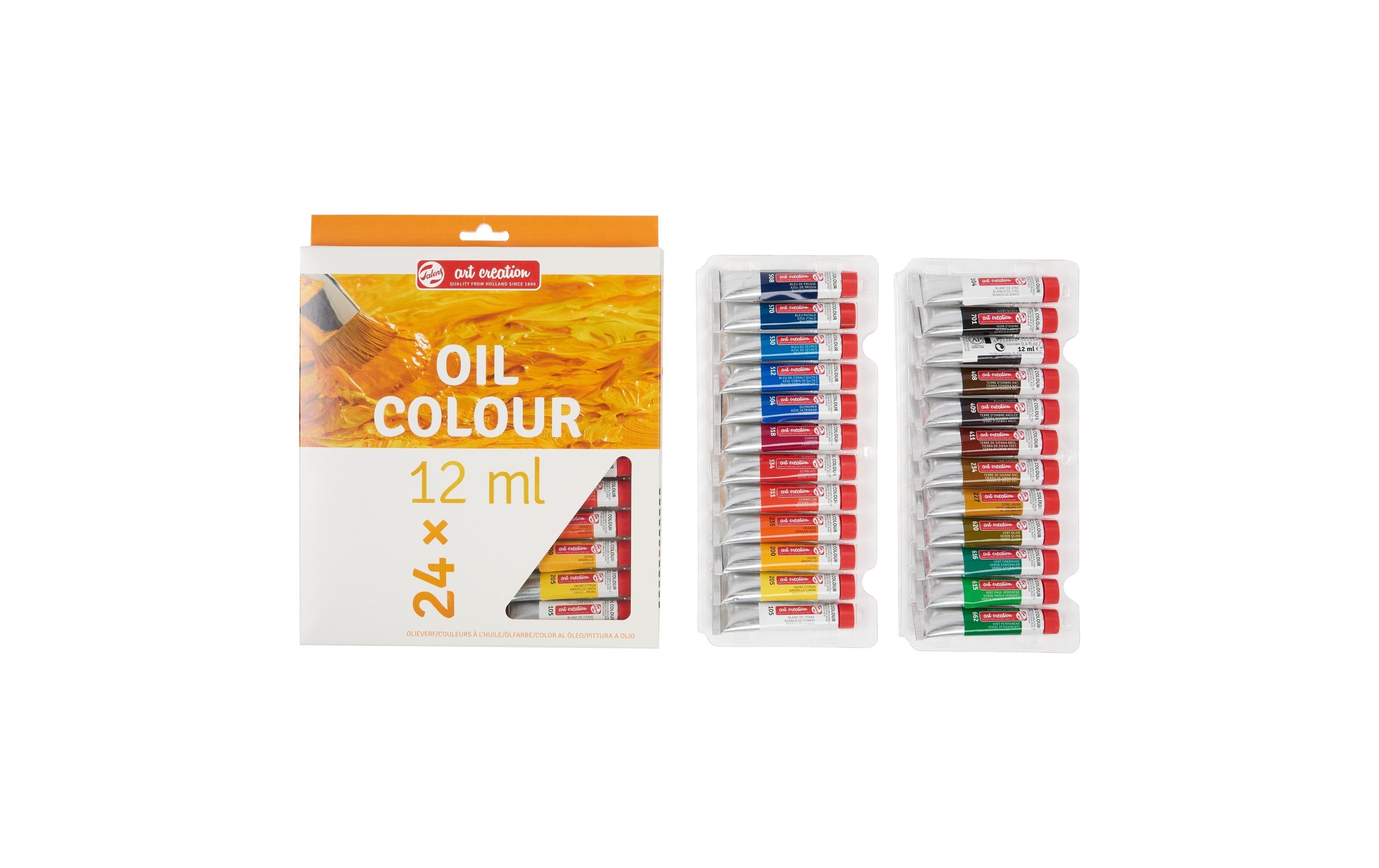 Talens Ölfarbe 24er Set 24 Farben à 12 ml
