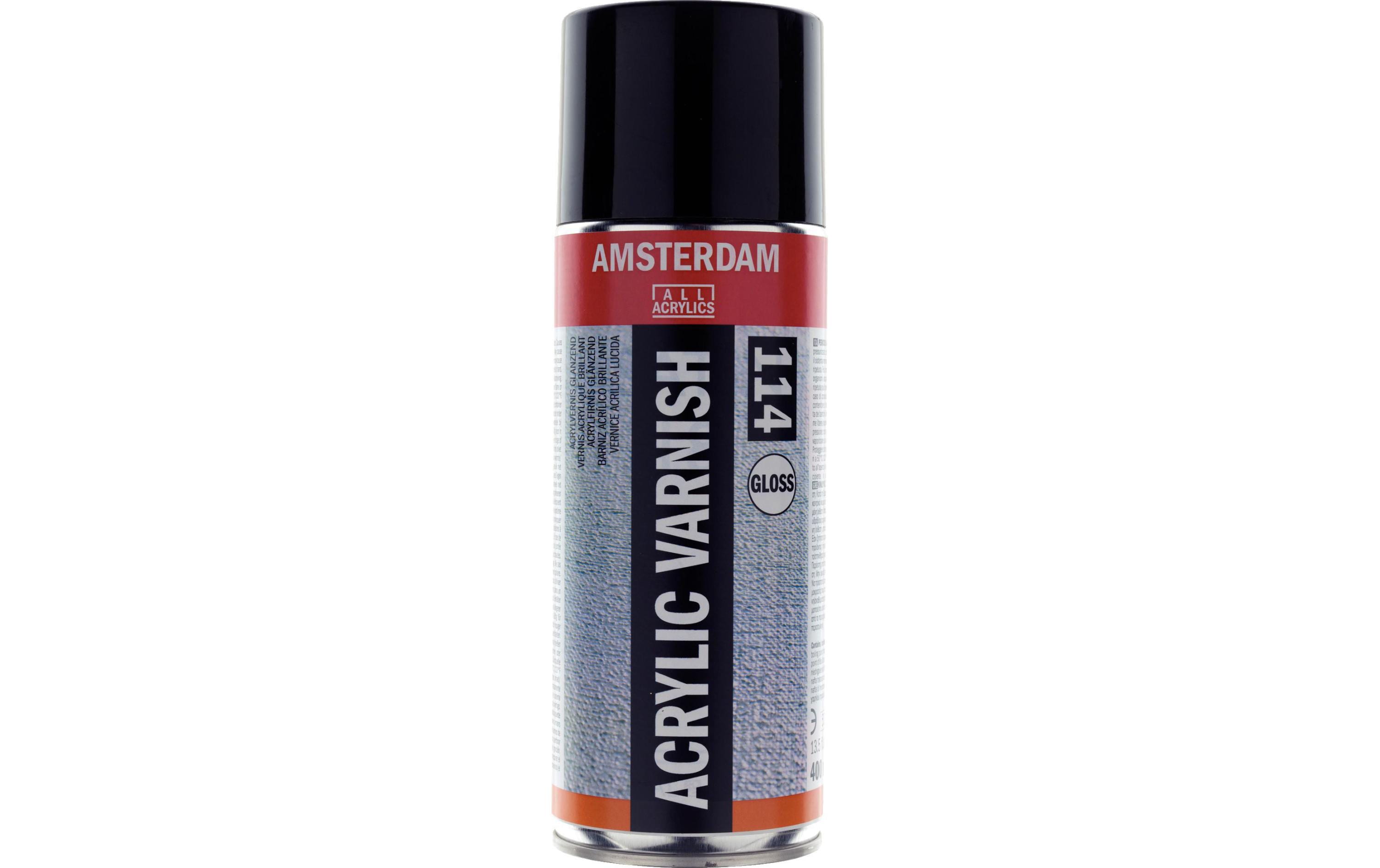 Amsterdam Acrylfirnis Farbschutz glänzend Spray à 400 ml, für das Schlussfirnis