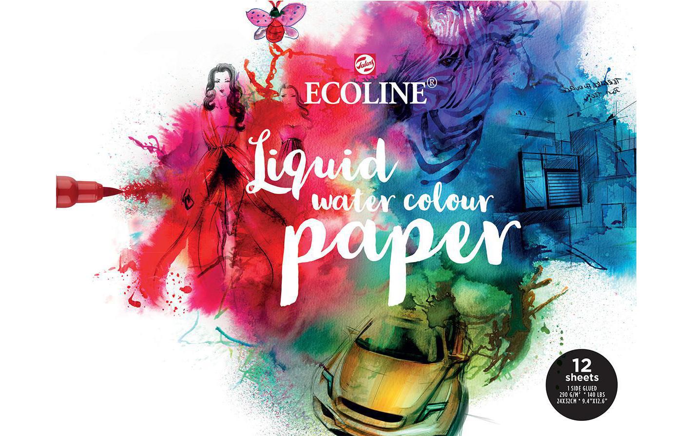 Talens Künstlerpapier Ecoline 290g/m2, 12 Stk., 24x32 cm