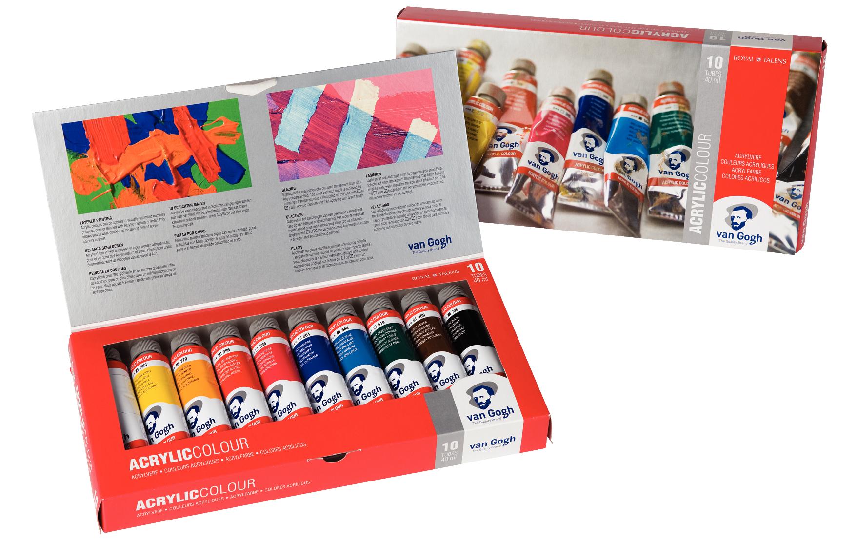 Van Gogh Acrylfarbe Basic-Set 10 Tuben à 40ml
