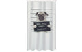 spirella BAD DOG Duschvorhang Polyester, 180 x 200 cm, waschbar