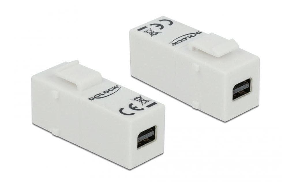Delock Keystone Modul Mini-DP Buchse 3840 x 2160 @60Hz, weiss