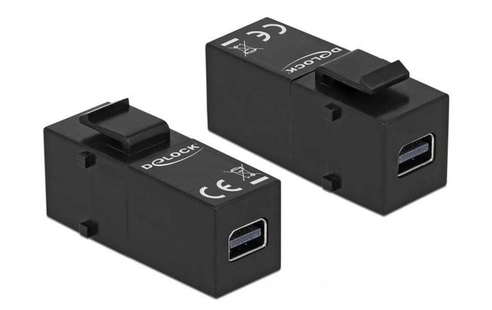 Delock Keystone Modul Mini-DP Buchse 3840 x 2160 @60Hz, schwarz