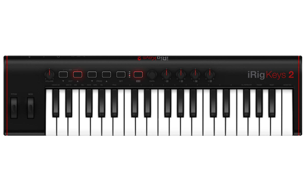 IK Multimedia iRig Keys 2 USB Midi Keyboard - iOS, Android, Mac & PC